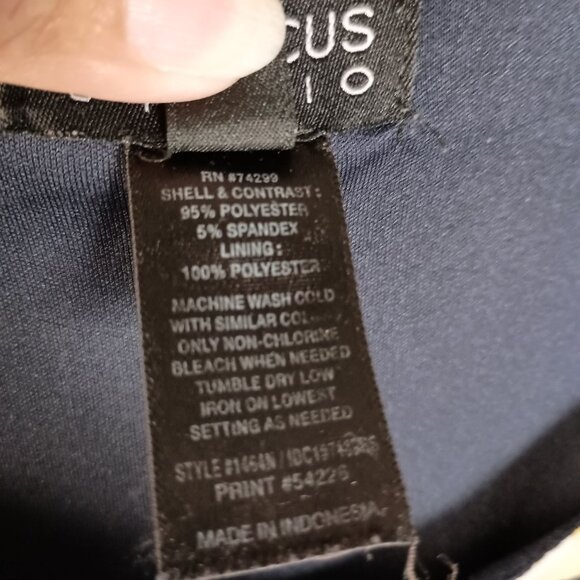 Enfocus Studio Blue Yellow Floral Maxi Dress Women’s Size 6 Sleeveless Excellent - Picture 9 of 9